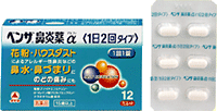 【第(2)類医薬品】ベンザ鼻炎薬　α　アルファー　１２カプレット（１日２回タイプ）錠剤