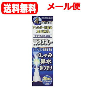 【メール便！送料無料】【第2類医薬品】ケナリス点鼻薬30ml【奥田製薬】