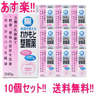 【送料無料!!　10個セット!!】【あす楽!!】【わかもと製薬】わかもと整腸薬　240錠×10個【指定医薬部外品】